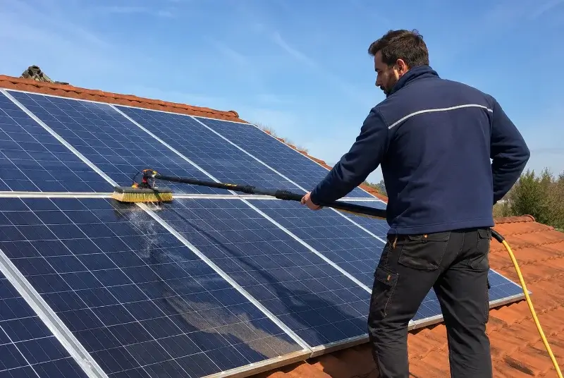 Nettoyage et entretien de panneaux solaires à Saint-Sauvant